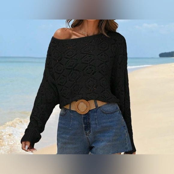 Women's Black Sweater - Picture 6 of 6